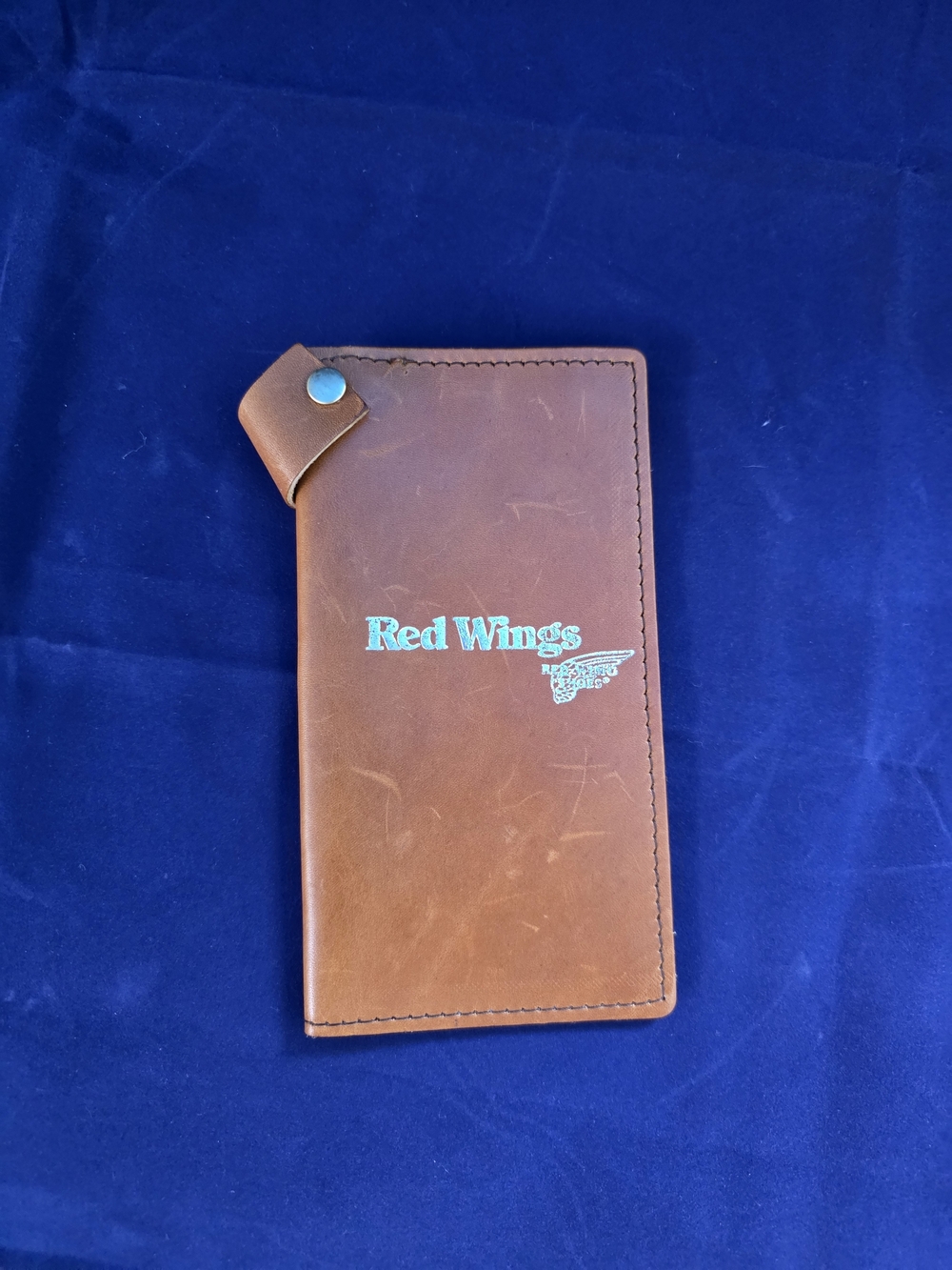 Red Wing Shoes Brown Leather Checkbook Cover